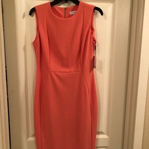 Peach Calvin Klein dress